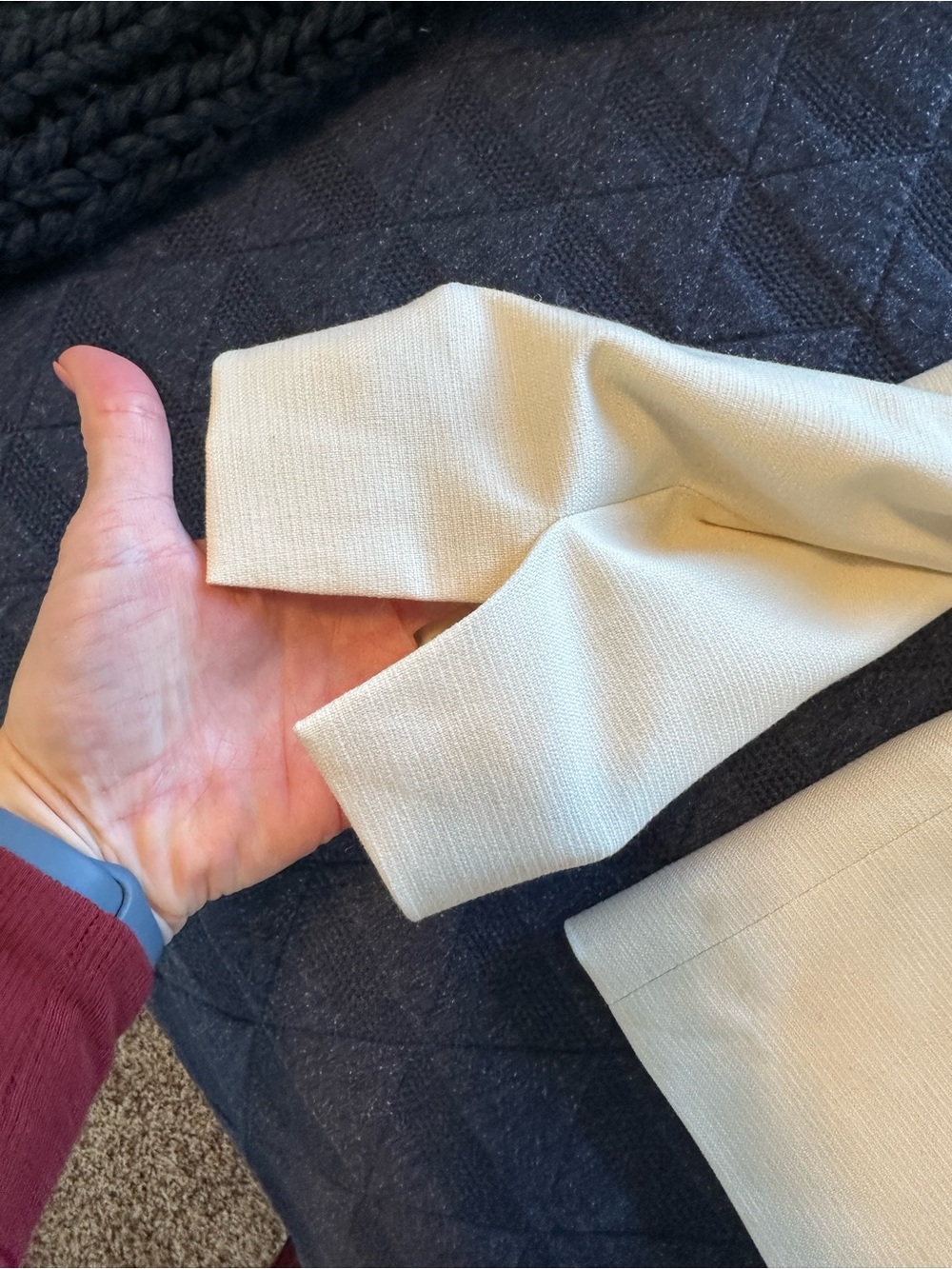 Ann Taylor Light Cream Textured Blazer - Picture 5 of 5